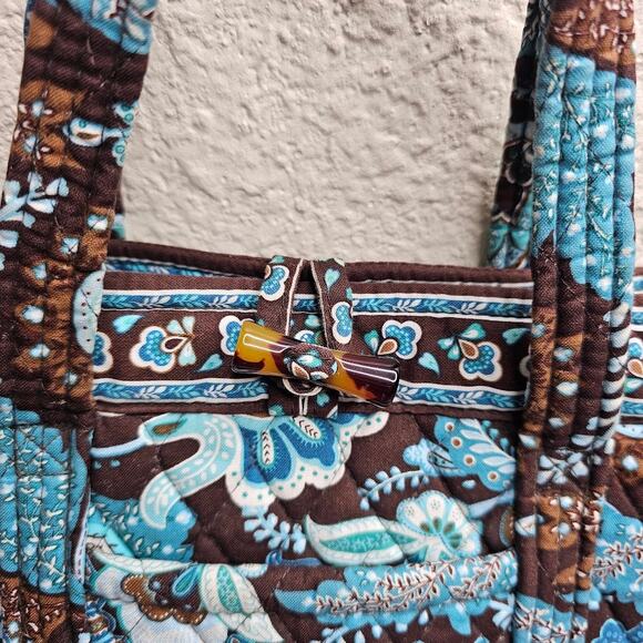 Vera Bradley small toggle tote and wallet set in retired Java blue floral print - Picture 5 of 11